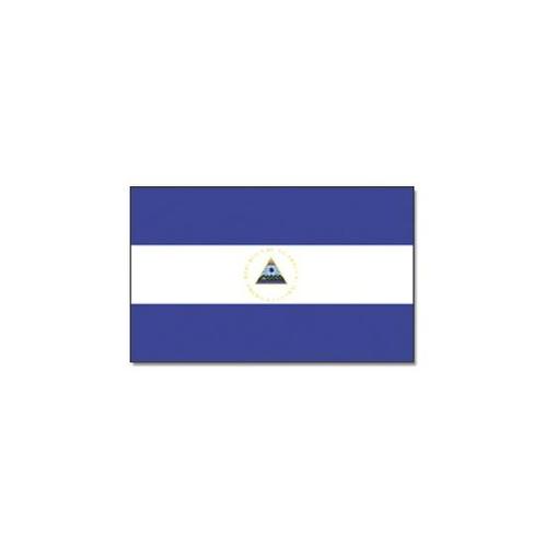 Gevelvlag/vlaggenmast vlag Nicaragua 90 x 150 cm - Nicarag.., Hobby en Vrije tijd, Feestartikelen, Ophalen of Verzenden