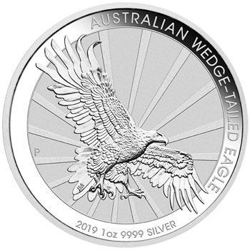 Wedge-tailed Eagle 1 oz 2019, Postzegels en Munten, Munten | Oceanië, Losse munt, Zilver, Verzenden