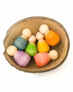 Grapat - Houten baby nins® 6-delig in kokosnoot schaal -, Nieuw