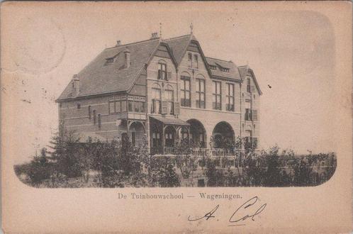 WAGENINGEN - De Tuinbouwschool, Verzamelen, Ansichtkaarten | Nederland, Verzenden