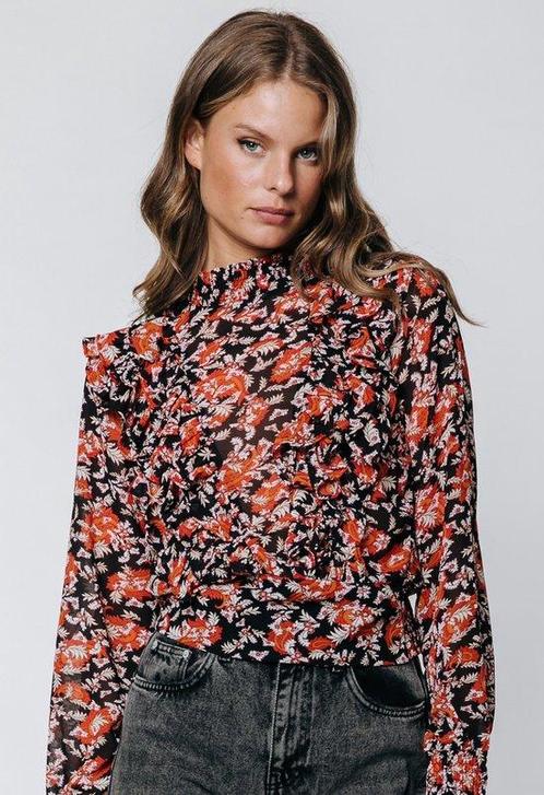Colourful Rebel Bina Paisley Flower Blouse - S, Kleding | Dames, Overige Dameskleding, Nieuw, Verzenden