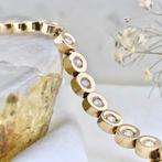Gouden tennisarmband met diamant 0,82 ct. | 20 cm (witgoud), Goud, Met edelsteen, Gebruikt, Ophalen of Verzenden