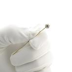 Gouden reversspeld met zirconia, Gebruikt, Overige kleuren, Ophalen of Verzenden, Met edelsteen