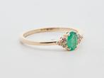 Zonder Minimumprijs - Ring 14 kt. - 0.36ct. tw. Smaragd, Sieraden, Tassen en Uiterlijk, Ringen, Nieuw