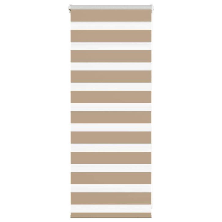 vidaXL Zebra Blind zandbruin 65x100 cm stofbreedte 60,9 cm, Huis en Inrichting, Stoffering | Gordijnen en Lamellen, Bruin, Nieuw