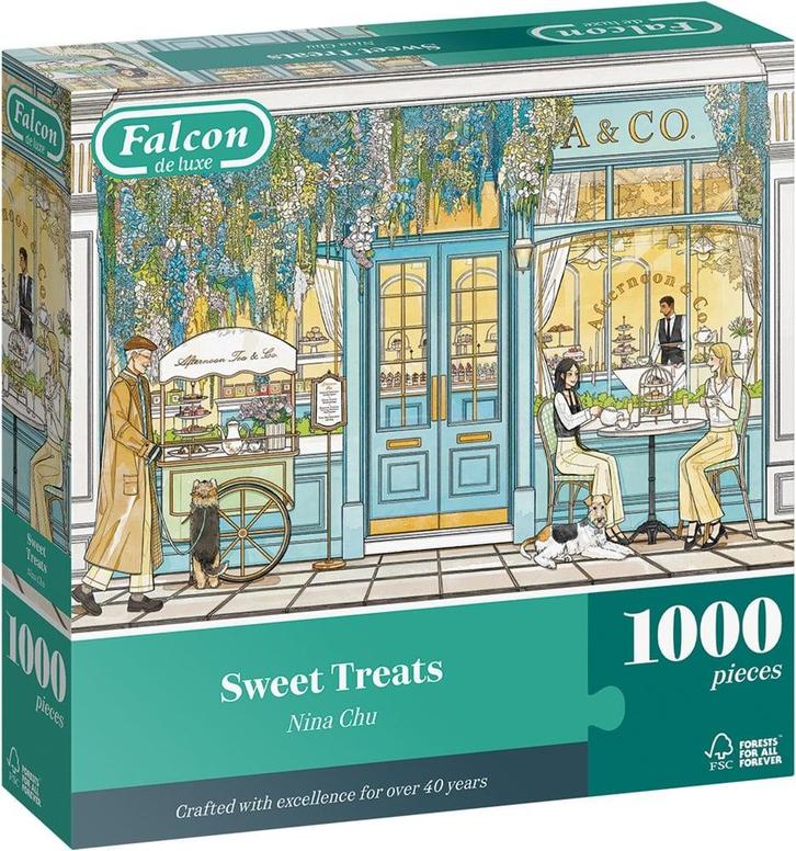 Sweet Treats Puzzel (1000 stukjes) | Falcon - Puzzels, Hobby en Vrije tijd, Denksport en Puzzels, Nieuw, Verzenden