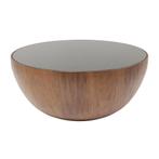 *WOONWINKEL* Kare Design Tear Drops Walnut Ronde Bol Salonta, Huis en Inrichting, Tafels | Salontafels, Verzenden, Nieuw