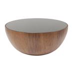 *WOONWINKEL* Kare Design Tear Drops Walnut Ronde Bol Salonta, Huis en Inrichting, Tafels | Salontafels, Nieuw, Verzenden