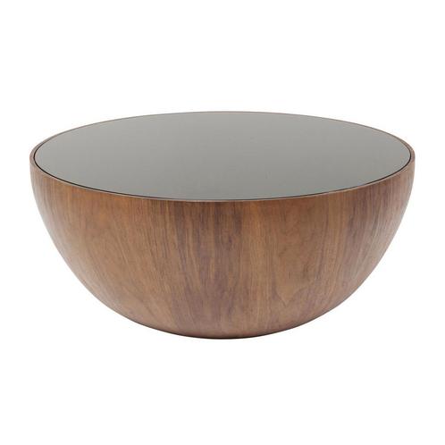 *WOONWINKEL* Kare Design Tear Drops Walnut Ronde Bol Salonta, Huis en Inrichting, Tafels | Salontafels, Nieuw, Verzenden