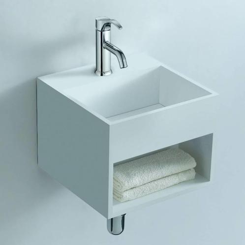 Fontein Luca Sanitair Met Open Schap 32x32x25cm Vierkant, Doe-het-zelf en Verbouw, Sanitair, Ophalen of Verzenden