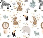 Inpakpapier Dierentuin Zoo - Breedte 70 cm - m lang -, Ophalen of Verzenden, Nieuw, Overige typen