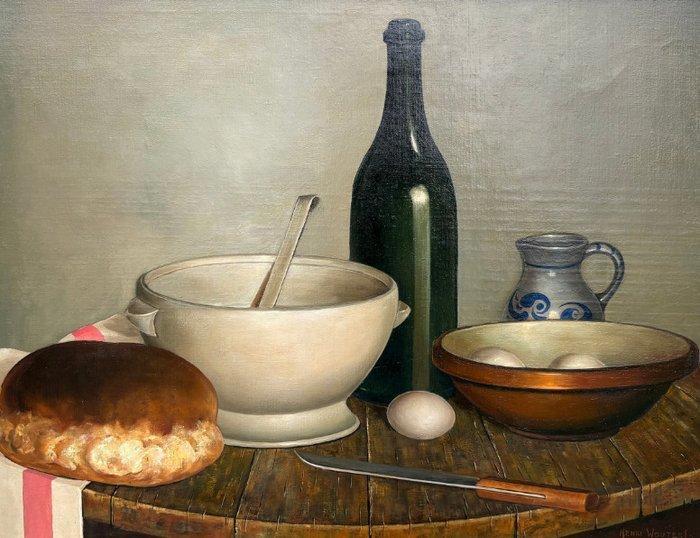 Henri Wouters (XX) - XXL stilleven, Antiek en Kunst, Kunst | Schilderijen | Klassiek