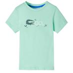 vidaXL Kindershirt met korte mouwen 128 lichtgroen, Verzenden, Nieuw