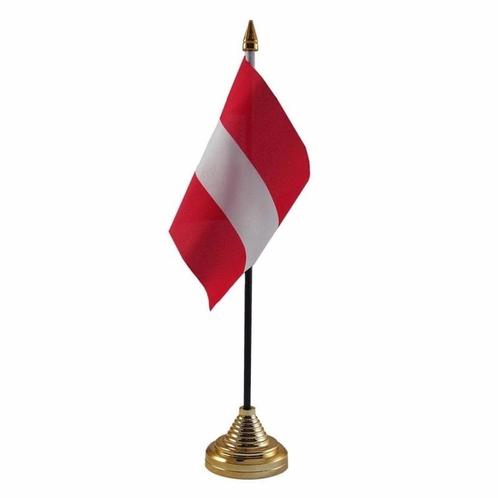 Oostenrijk versiering tafelvlag 10 x 15 cm - Australie ver.., Hobby en Vrije tijd, Feestartikelen, Ophalen of Verzenden