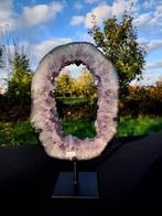 Grote open, Amethist Geode Slice, Uniek stuk - Hoogte: 39 cm