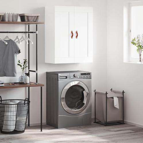 vidaXL Wandkast 69,5x34x90 cm bewerkt hout wit, Huis en Inrichting, Kasten | Buffetkasten, 25 tot 50 cm, Nieuw, Overige houtsoorten