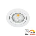 Bella Ondiepe LED spot kantelbaar 7Watt rond WIT I, Huis en Inrichting, Ophalen of Verzenden, Nieuw