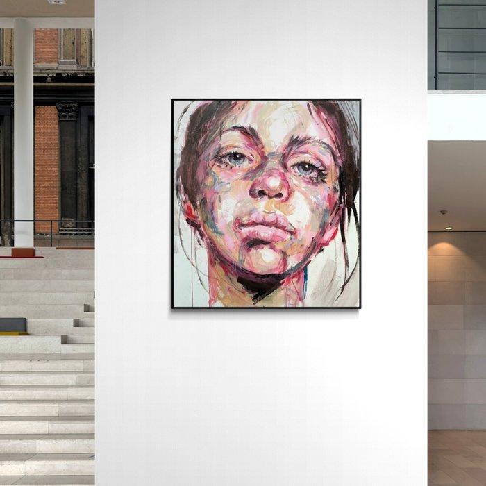 Geranio Paola - Viking warrior, Antiek en Kunst, Kunst | Schilderijen | Modern