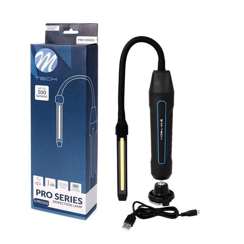 M-Tech LED inspectie / looplamp - oplaadbaar - 500 Lumen, Auto diversen, Autogereedschap, Nieuw, Verzenden