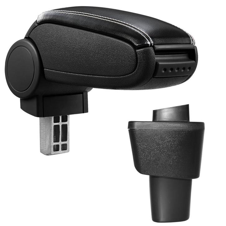 Armsteun Hyundai i10 vf 11-2013 kunstleer zwart wit stiksel, Auto diversen, Auto-accessoires, Verzenden