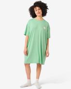 HEMA Oversized nachthemd gezichtjes groen, Verzenden, Groen