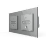 Livolo | Grijs | SR | 2 | Slide-Dimmer, Doe-het-zelf en Verbouw, Elektra en Kabels, Nieuw