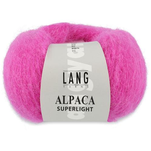 Lang Yarns Alpaca Superlight - 185 pink - Wol Garen, Hobby en Vrije tijd, Breien en Haken, Ophalen of Verzenden