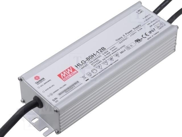 LED driver IP67 transformator 12v 5A 60W-Mean Well, Hobby en Vrije tijd, Elektronica-componenten, Nieuw, Ophalen of Verzenden