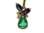 Zonder Minimumprijs - Hanger - 18 karaat Geel goud - 2.00ct.