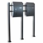 Dubbele Staande Brievenbus - Donkergrijs, Tuin en Terras, Brievenbussen, Verzenden, Nieuw