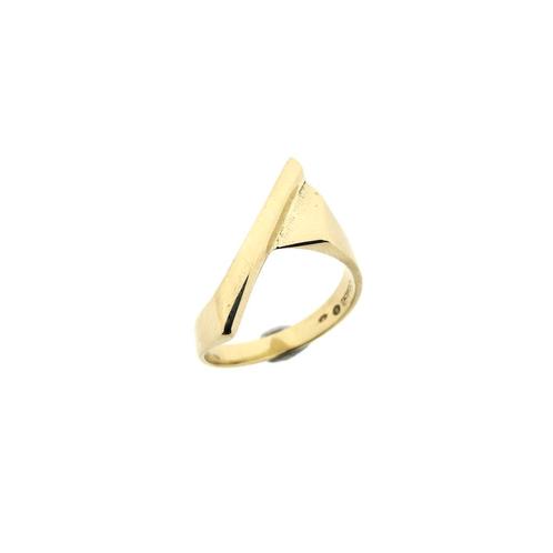 Gouden fantasie ring (gouden ring, geelgoud, damesring), Sieraden, Tassen en Uiterlijk, Ringen, Dame, Overige kleuren, 17 tot 18