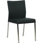 Leren eetkamerstoelen met rvs poten, Huis en Inrichting, Stoelen, Ophalen of Verzenden, Nieuw, Leer