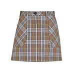 Patrizia Pepe • geruite bruine mini rok • 36 (IT42), Kleding | Dames, Rokken, Bruin, Verzenden, Nieuw, Patrizia Pepe