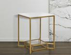 TAFEL DUBBEL MARMER CM 47X47X60, Huis en Inrichting, Tafels | Sidetables, Ophalen of Verzenden, Nieuw