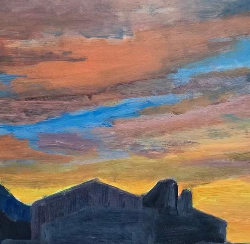École Catalane (XX) - Horizon sur, Antiek en Kunst, Kunst | Schilderijen | Klassiek