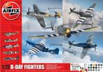 Airfix A50192 D-Day Fighters Gift Set Bouwpakket Schaal, Hobby en Vrije tijd, Modelbouw | Vliegtuigen en Helikopters, Verzenden