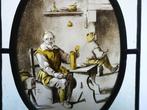 Glas-in-loodraam (2) - Handvervaardigd - 1700-1750 -