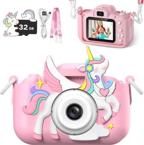 Sounix Digitale Kindercamera - 32GB SD-kaart - 1080P video -, Kinderen en Baby's, Speelgoed | Educatief en Creatief, Zo goed als nieuw