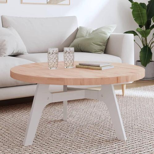 vidaXL Tafelblad rond Ø90x4 cm massief beukenhout, Huis en Inrichting, Tafels | Eettafels, Nieuw, Verzenden