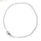 Zilveren rope armbandje 18 cm 1.6 mm, Sieraden, Tassen en Uiterlijk, Armbanden, Verzenden, Nieuw, Zilver