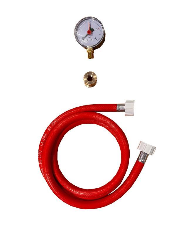 Waterdruk meter met vulslang (CV ketel aansluitmateriaal), Doe-het-zelf en Verbouw, Verwarming en Radiatoren, Cv-ketel of Combi-ketel