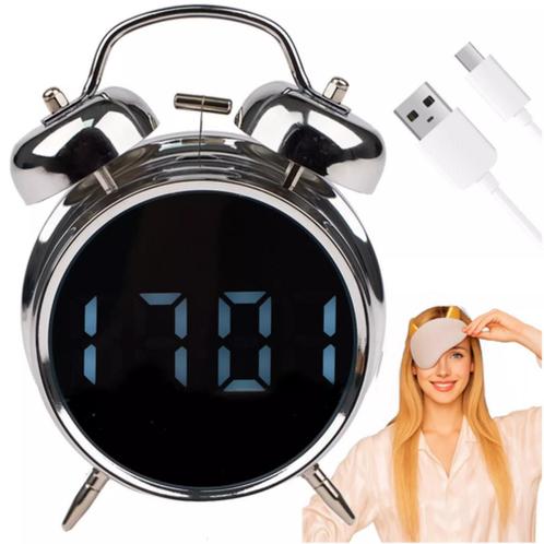 Izoxis digitale retro wekker – luid alarm en stil uurwerk., Huis en Inrichting, Woonaccessoires | Klokken, Nieuw, Ophalen of Verzenden