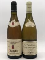 Mixed lot of 2 x 75cl Chablis 1996 (Bourgogne, wit), Verzamelen, Wijnen, Ophalen of Verzenden, Nieuw, Frankrijk, Witte wijn