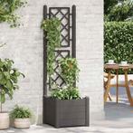vidaXL Plantenbak met latwerk 43x43x142 cm PP, Tuin en Terras, Kunststof, Verzenden, Minder dan 60 cm, Nieuw