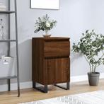 vidaXL Dressoir 40x35x70 cm bewerkt hout bruin eikenkleur, Ophalen of Verzenden, Zo goed als nieuw