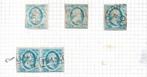 Nederland 1852/1852 - Willem III 1e emissie - NVPH 1-3, Gestempeld