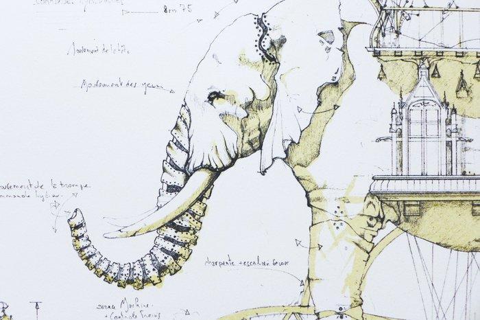 Francois Delaroziere (1963) - Léléphant, Antiek en Kunst, Antiek | Overige Antiek