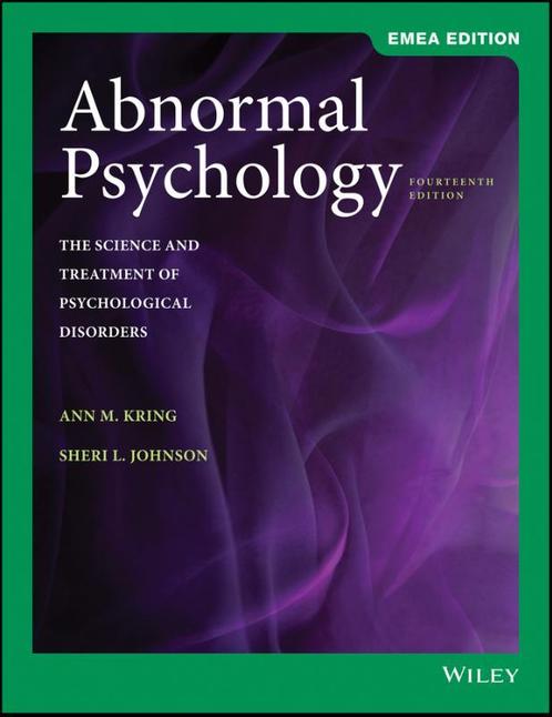 Abnormal Psychology 9781119586302, Boeken, Studieboeken en Cursussen, Zo goed als nieuw, Verzenden