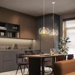 Retro Hanglamp Hout en Metaal – Scandinavisch Design E27, Huis en Inrichting, Lampen | Hanglampen, Verzenden, Nieuw