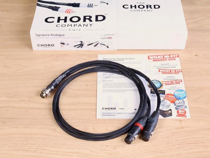 Chord Company Signature Tuned Aray audio interconnect 2x XLR, Audio, Tv en Foto, Audiokabels en Televisiekabels, Overige kabels